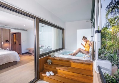 Wohnbeispiel Studio mit Jacuzzi