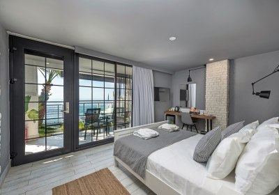 Wohnbeispiel Doppelzimmer Premium mit Terrasse Meerseite