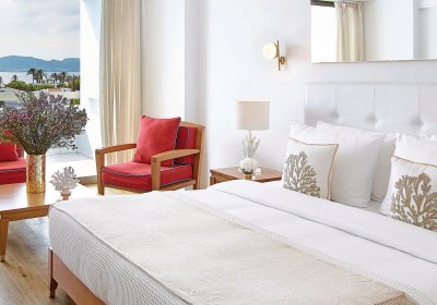 Wohnbeispiel Doppelzimmer Superior Guestroom mit seitl. Meerblick