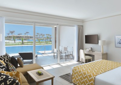 Wohnbeispiel Doppelzimmer Deluxe Swim-Up Meerblick