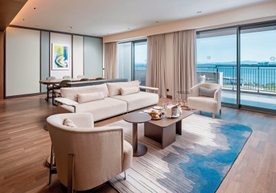 Wohnbeispiel Pr&auml;sidenten Suite 3 Schlafzim Privatpool Meerblick CommBereich