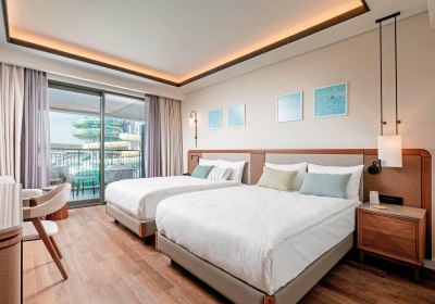 Wohnbeispiel Familysuite Deluxe Familienbereich Abenteuerpark Blick