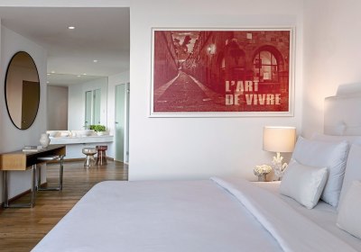 Wohnbeispiel Doppelzimmer Superior LUX ME Guestroom mit Meerblick